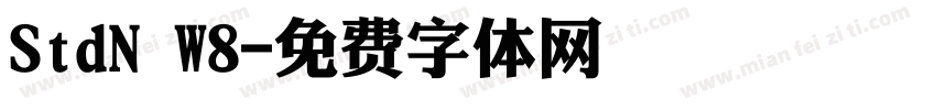 StdN W8字体转换